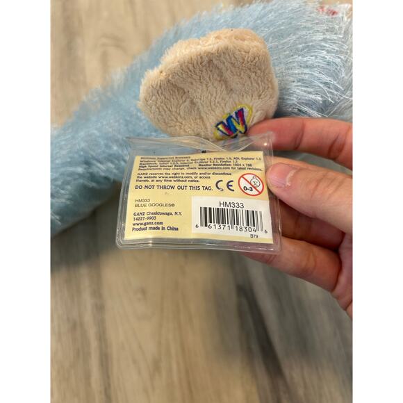 NWT Ganz Webkinz Blue Googles 12" Platypus HM333 Brand New Sealed Code - Picture 4 of 6
